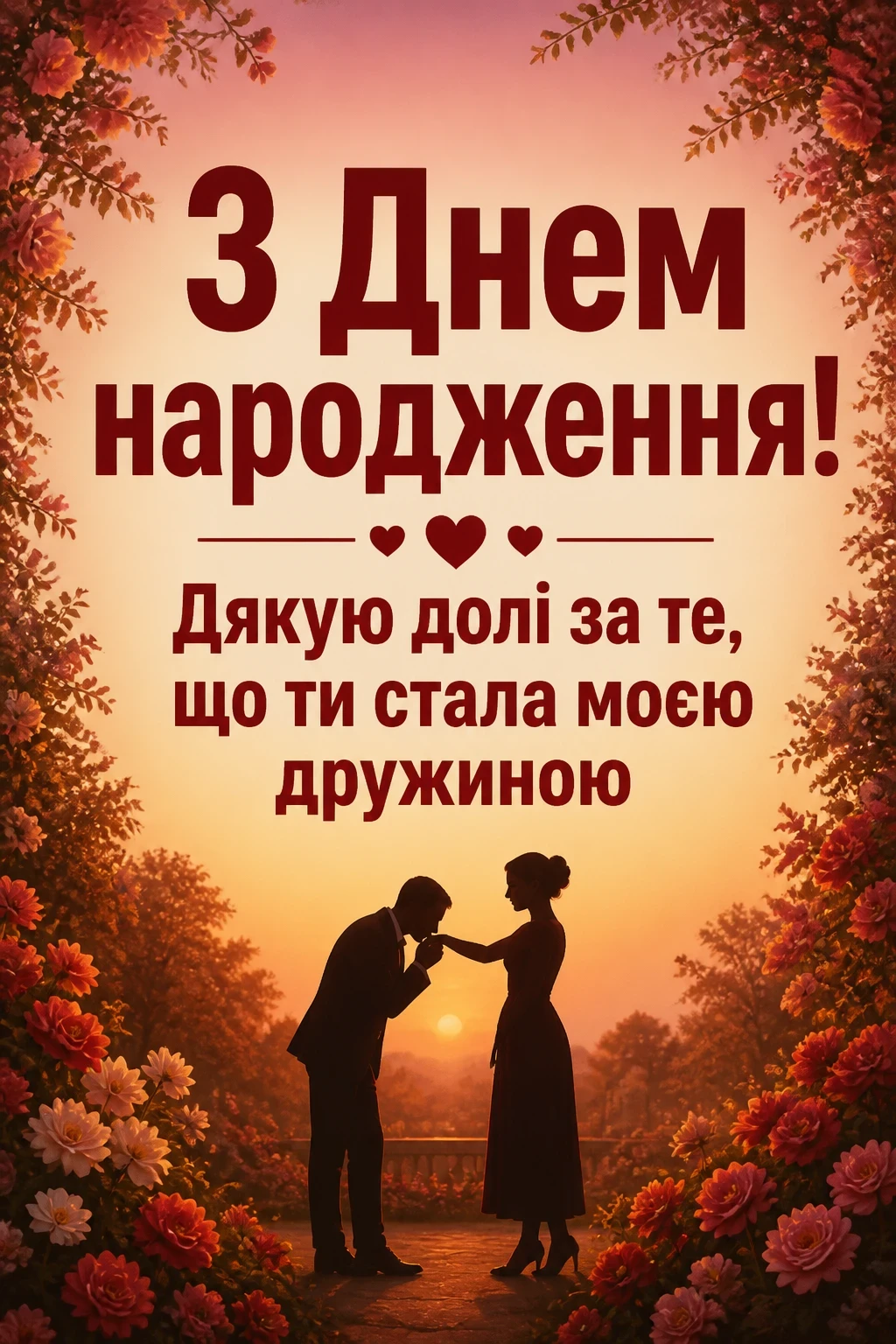 привітання з днем народження дружині від чоловіка привітання з днем народження дружині від чоловіка