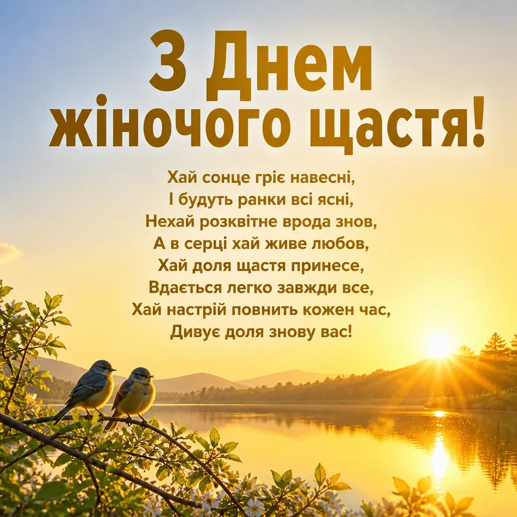 привітання з днем жіночого щастя привітання з днем жіночого щастя