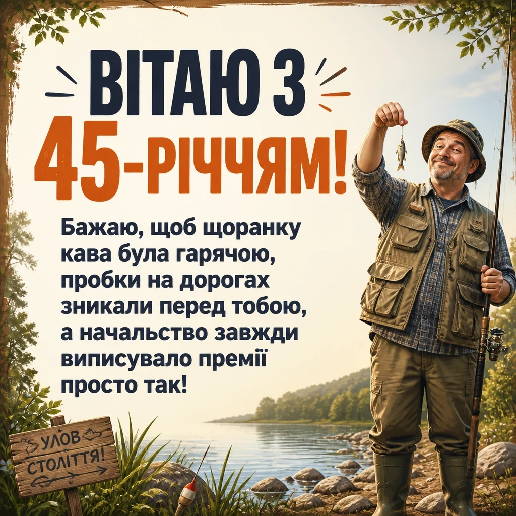 привітання 45 років чоловіку прикольні привітання 45 років чоловіку прикольні
