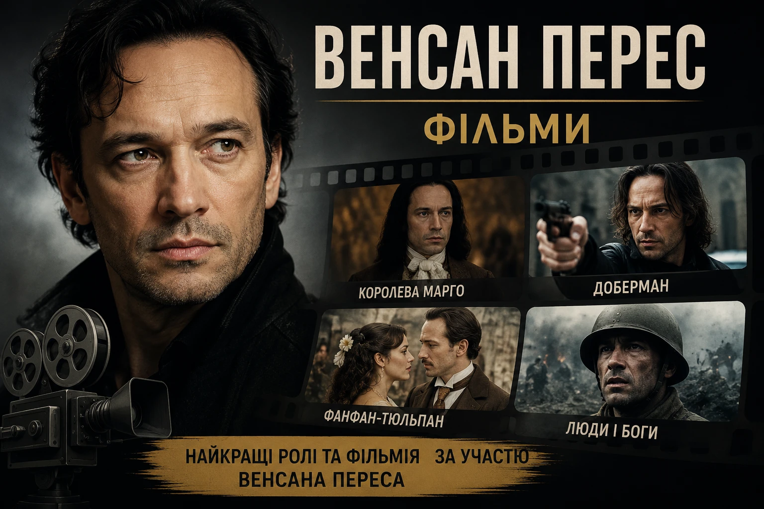 Кращі фільми Венсана Переса для вечірнього перегляду